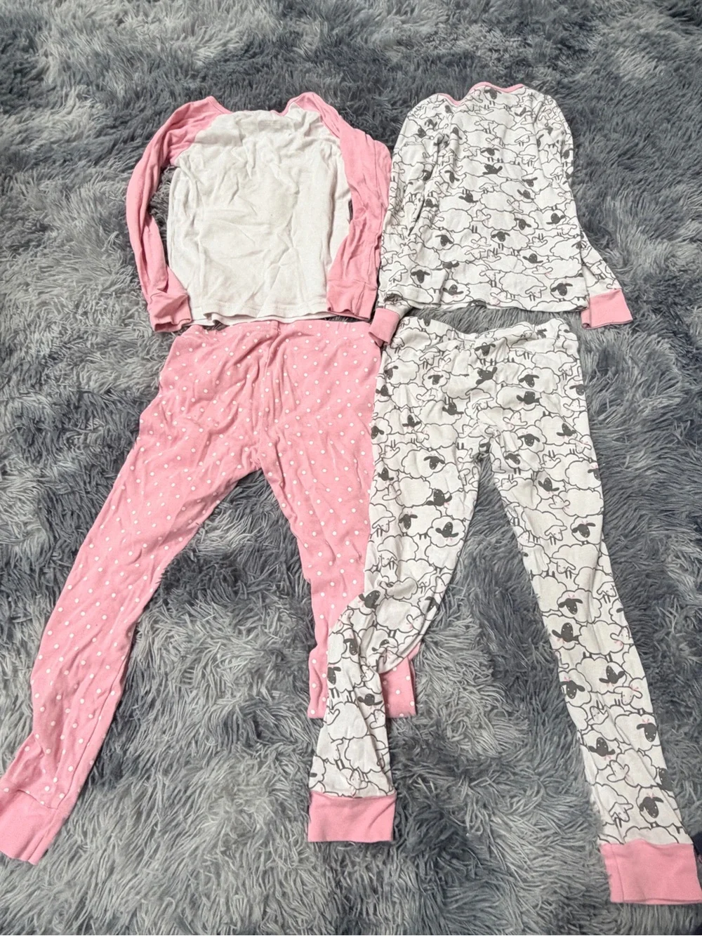 Girls 4T 100% cotton coord-set matching set pajama sleepwear play sheep sloth